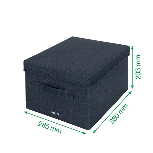 Aufbewahrungsbox 28,5x38x20,3cm aus Stoff samtgrau Leitz 6144-00-89 (PACK=2 STÜCK) Produktbild Additional View 8 L