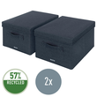 Aufbewahrungsbox 28,5x38x20,3cm aus Stoff samtgrau Leitz 6144-00-89 (PACK=2 STÜCK) Produktbild Additional View 6 S