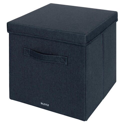 Aufbewahrungsbox 33x38x32,5cm aus Stoff samtgrau Leitz 6145-00-89 (PACK=2 STÜCK) Produktbild