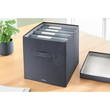 Aufbewahrungsbox 33x38x32,5cm aus Stoff samtgrau Leitz 6145-00-89 (PACK=2 STÜCK) Produktbild Back View S