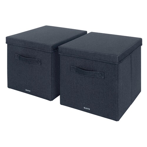 Aufbewahrungsbox 33x38x32,5cm aus Stoff samtgrau Leitz 6145-00-89 (PACK=2 STÜCK) Produktbild Additional View 1 L