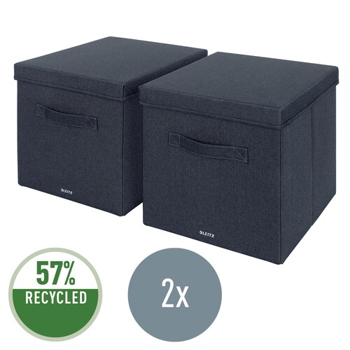 Aufbewahrungsbox 33x38x32,5cm aus Stoff samtgrau Leitz 6145-00-89 (PACK=2 STÜCK) Produktbild Additional View 6 L