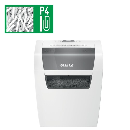 Aktenvernichter IQ Home P4 für 6Blatt 4x28mm Partikelschnitt Leitz 8034-00-00 (Sicherheitsstufe P-4) Produktbild Additional View 6 L