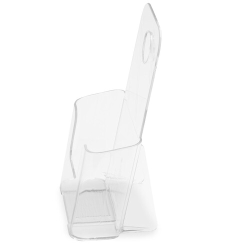 Prospekthalter 1x DIN Lang 11,3x19,8x83cm glasklar Deflecto 77501 Produktbild Additional View 3 L
