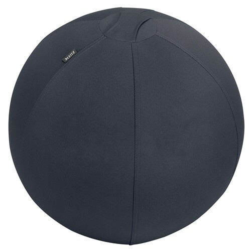 Sitzball Active 55cm Durchmesser mit Anti-Roll Funktion Stoff samtgrau  Leitz 6541-00-89 Produktbild