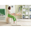 Sitzball Active 65cm Durchmesser mit Anti-Roll Funktion Stoff hellgrau Leitz 6542-00-85 Produktbild Additional View 3 S