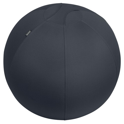 Sitzball Active 65cm Durchmesser mit Anti-Roll Funktion Stoff samtgrau Leitz 6542-00-89 Produktbild