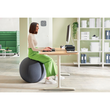 Sitzball Active 65cm Durchmesser mit Anti-Roll Funktion Stoff samtgrau Leitz 6542-00-89 Produktbild Additional View 3 S
