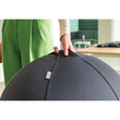 Sitzball Active 65cm Durchmesser mit Anti-Roll Funktion Stoff samtgrau Leitz 6542-00-89 Produktbild Additional View 5 S