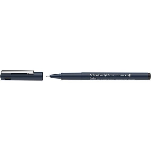 Faserschreibe Pictus 0,7mm schwarz Schneider 197601 Produktbild Front View L