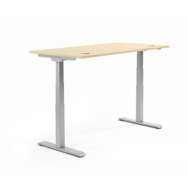 Schreibtisch höhenverstellbar FLEX MODUL 180x80x60,5-125,5cm Design Ahorn Deskin T-Fuß Gestell 10346515 Produktbild