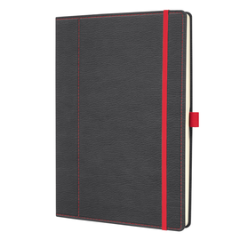 Notizbuch CONCEPTUM Design Casual punktkariert A4 187x280mm grau-rot Sigel 194 Seiten Hardcover CO694 Produktbild