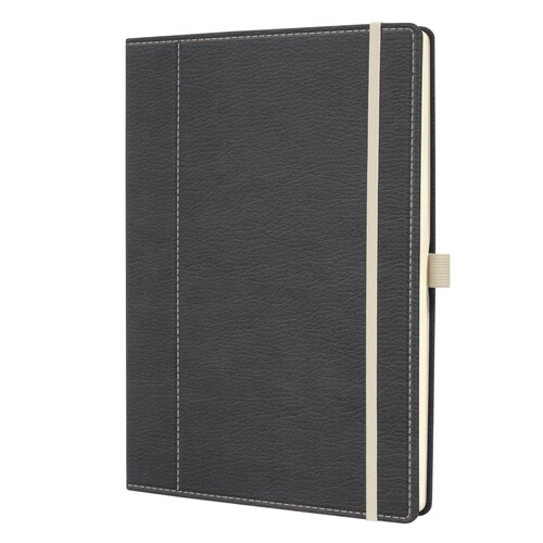 Notizbuch CONCEPTUM Design Casual punktkar. A4 187x280mm grau-weiß Sigel 194 Seiten Hardcover CO696 Produktbild
