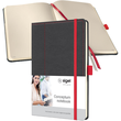 Notizbuch CONCEPTUM Design Casual punktkariert A5 135x203mm grau-rot Sigel 194 Seiten Hardcover CO695 Produktbild Additional View 1 S