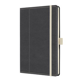 Notizbuch CONCEPTUM Design Casual punktkar. A5 135x203mm grau-weiß Sigel 194 Seiten Hardcover CO697 Produktbild