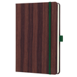 Notizbuch CONCEPTUM Nature Edition punktkar. A5 148x213mm dark wood Sigel 194 Seiten Hardcover CO673 Produktbild