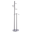 Standgarderobe 181cm x ø 47cm 6 Kleiderhaken silber Alco 2814 Produktbild