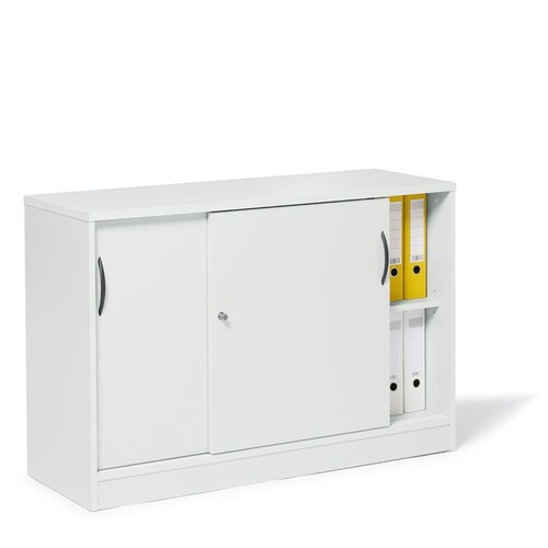 Schiebetürenschrank MULTI M 120x80,5x42cm weiß Deskin 10258504 Produktbild Front View L