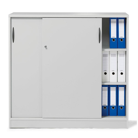 Schiebetürenschrank MULTI M 120x114,5x42cm lichtgrau Deskin 10259002 Produktbild