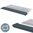 Handgelenkauflage Ergo WOW für Tastatur samtgrau Leitz 6523-00-89 Produktbild Additional View 5 S