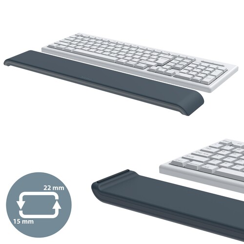 Handgelenkauflage Ergo WOW für Tastatur samtgrau Leitz 6523-00-89 Produktbild Additional View 5 L