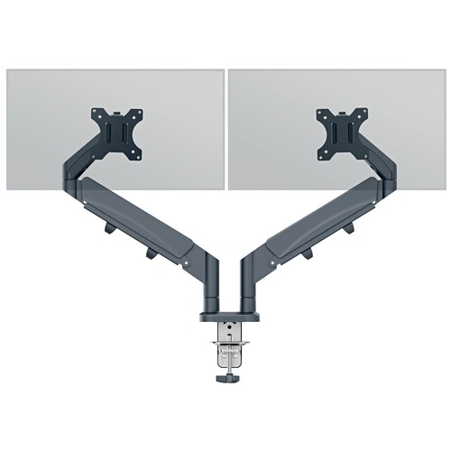 Monitorarm Ergo Dual für 2 Monitore mit Tischklemme Leitz 6537-00-89 Produktbild Additional View 2 L
