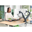 Monitorarm Ergo Dual für 2 Monitore mit Tischklemme Leitz 6537-00-89 Produktbild Additional View 3 S