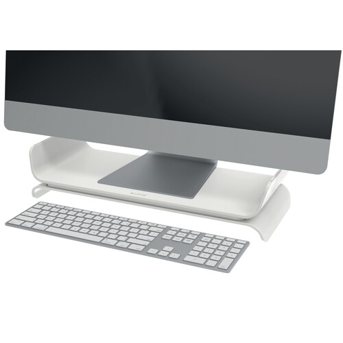 Monitorständer Ergo 43,8x11,2x20,9cm höhenverstellbar hellgrau Leitz 6504-00-85 Produktbild Additional View 3 L