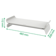 Monitorständer Ergo 43,8x11,2x20,9cm höhenverstellbar hellgrau Leitz 6504-00-85 Produktbild Additional View 4 S