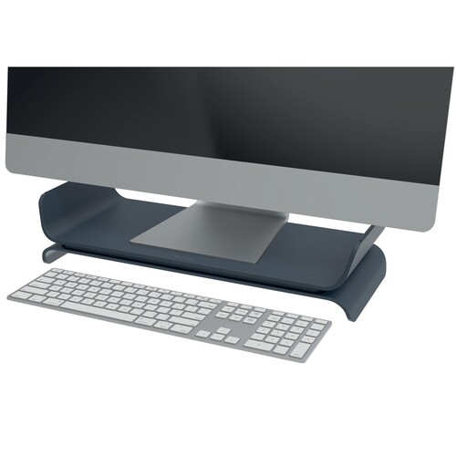 Monitorständer Ergo 43,8x11,2x20,9cm höhenverstellbar samtgrau Leitz 6504-00-89 Produktbild Additional View 3 L