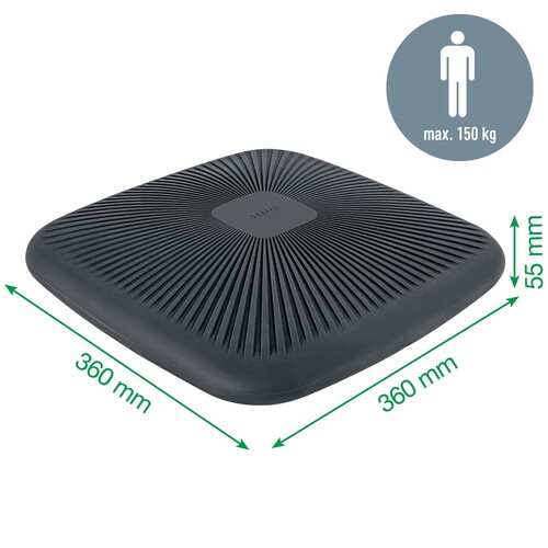 Sitzkissen Active Balance 36x5,5x36cm samtgrau Leitz 6539-00-89 Produktbild Additional View 9 L