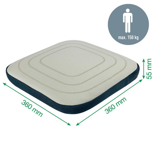 Sitzkissen Active Balance mit Stoffbezug 36,8x5,5x36,cm aufblasbar hellgrau Leitz 6540-00-85 Produktbild Additional View 9 L