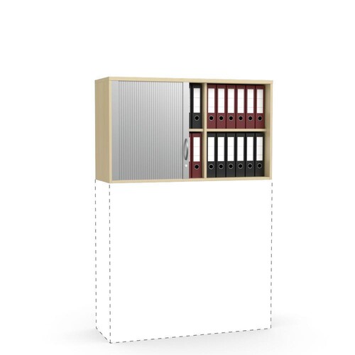 Rollladen-Aufsatzschrank MULTI M 120x71x42cm Buche Deskin 10271921 Produktbild Front View L