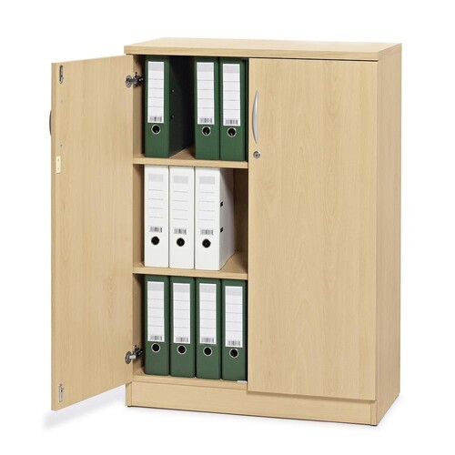 Flügeltürenschrank 80x114,5cm Korpus Buche Türen Buche Deskin 10258962 Produktbild Front View L