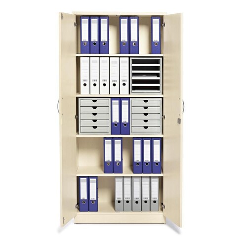 Flügeltürenschrank 80x183,5cm Korpus Ahorn Türen Ahorn Deskin 10258975 Produktbild Additional View 1 L