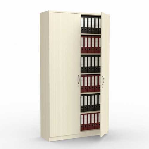 Flügeltürenschrank 120x220cm Korpus Ahorn Türen Ahorn Deskin 10272041 Produktbild Front View L