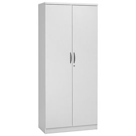 Garderobenschrank 80x183,5cm Korpus weiß Türen weiß Deskin 10258490 Produktbild