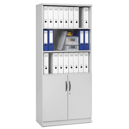 Regalschrank Multi M 80x183,5cm lichtgrau Deskin 10258956 Produktbild Front View L