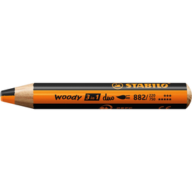 Multitalent-Stift woody 3 in 1 duo orange/schwarz 10mm Mine Stabilo 882/220-750 Produktbild