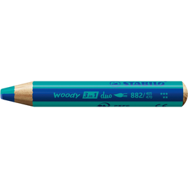 Multitalent-Stift woody 3 in 1 duo ultramarinblau/türkis 10mm Mine Stabilo 882/405-470 Produktbild