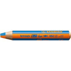 Multitalent-Stift woody 3 in 1 duo orange/mittelblau 10mm Mine Stabilo 882/220-425 Produktbild