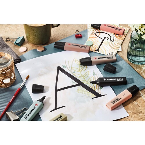 Textmarker Boss Original NatureCOLORS 2-5mm Keilspitze umbra Stabilo 70/165 Produktbild Additional View 8 L