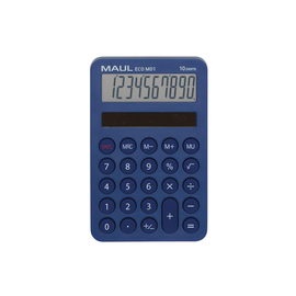 Tischrechner 8-stelliges Display ECO MD 1 blau Solarbetrieb Maul 7275034 12x7,6x1,2cm Produktbild