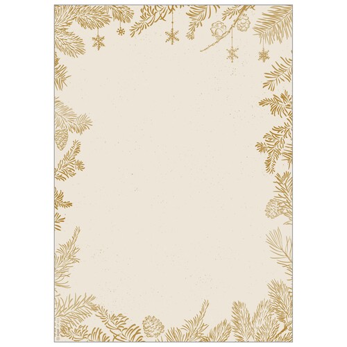Weihnachts-Motiv-Papier A4 90g Golden Christmas Sigel DP422 (PACK=100 BLATT) Produktbild