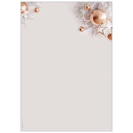 Weihnachts-Motiv-Papier A4 90g Christmas in rose gold Sigel DP429 (PACK=100 BLATT) Produktbild