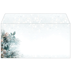 Weihnachts-Briefumschläge DIN lang 90g Eucalyptus magic Sigel DU424 (PACK=50 STÜCK) Produktbild