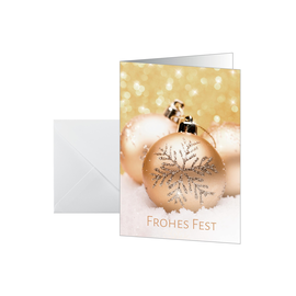 Weihnachts-Faltkarten inkl. Umschläge A6 250g Christmas joy Sigel DS091 (PACK=25 KARTEN + 25 KUVERT) Produktbild