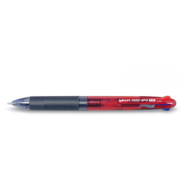 Vierfarb-Kugelschreiber BEGREEN FEED GP4 BPKG-35RM M transluzentes Gehäuse rot Pilot 2073702 Produktbild