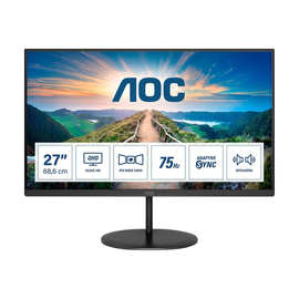 AOC Q27V4EA - LED-Monitor - 68.6 cm (27") - 2560 x 1440 QHD @ 75 Hz Produktbild