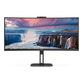 AOC Value-line CU34V5CW/BK - V5 series - LED-Monitor - gebogen - 86.4 cm (34") Produktbild